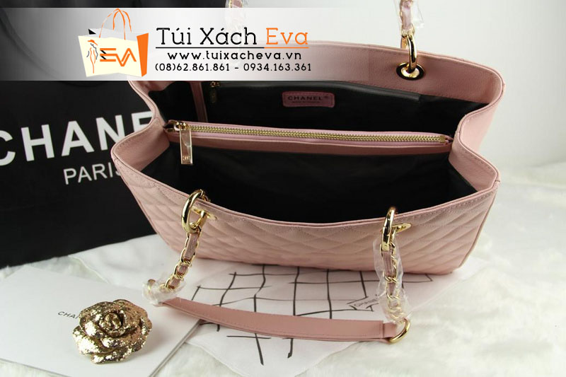 tui xach chanel shopping super mau hong phan dep